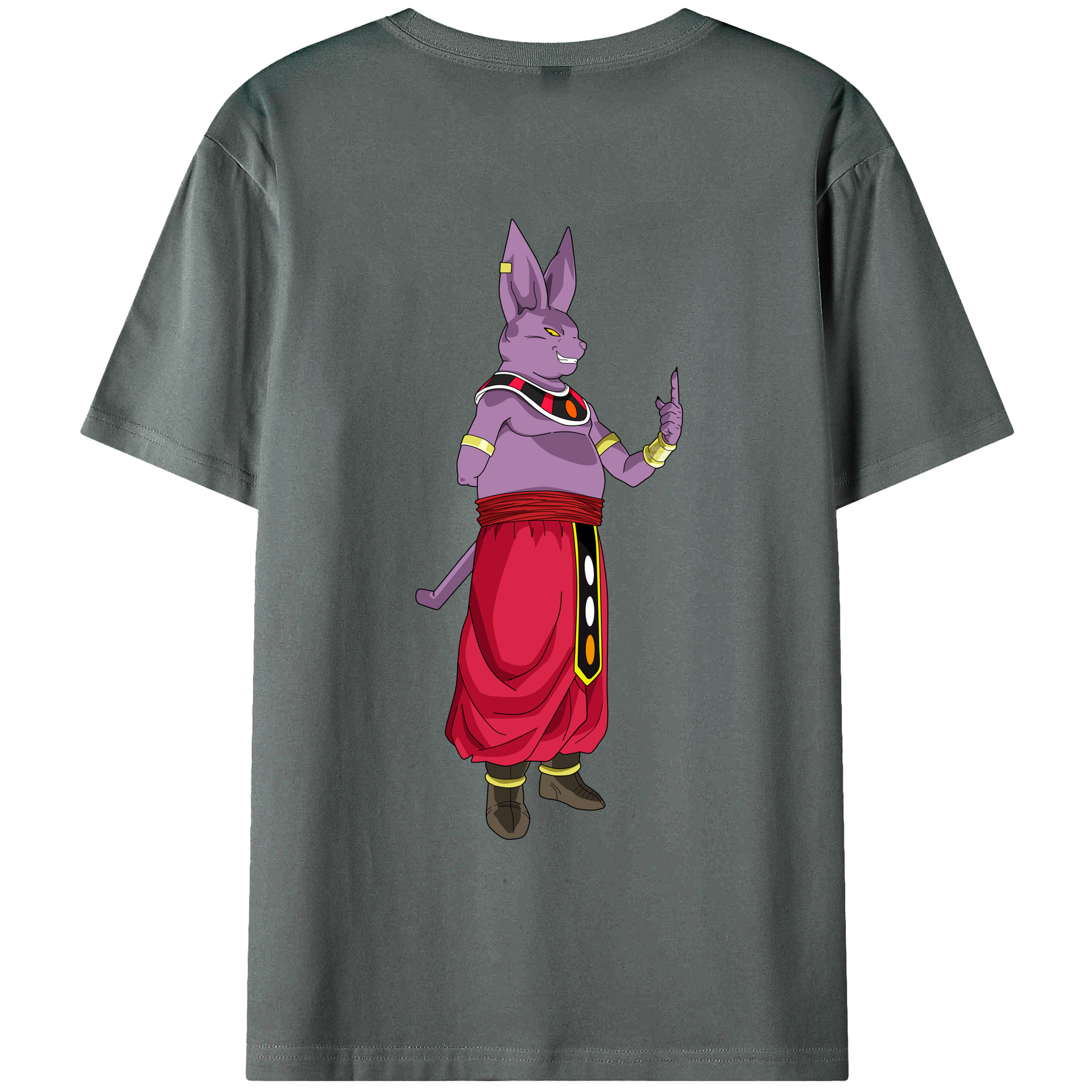 （画像用） ドラゴンボール シャンパ DRAGON BALL Champa 綿100％ メンズ半袖Tシャツ（バックプリント） 通気性